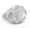 Rapper 925 Sterling silver medusa signet rings for men